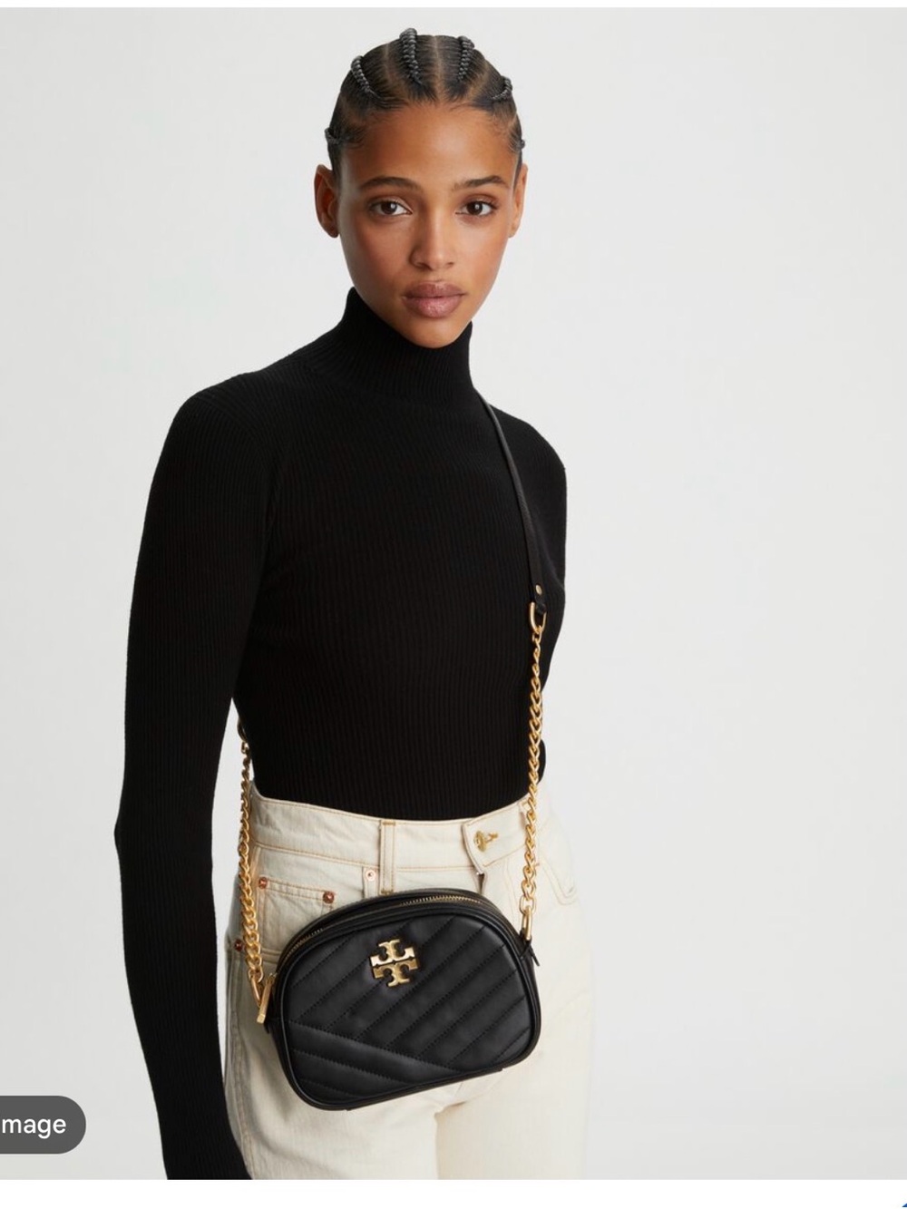 TORY BURCH KIRA CHEVRON CAMERA BAG